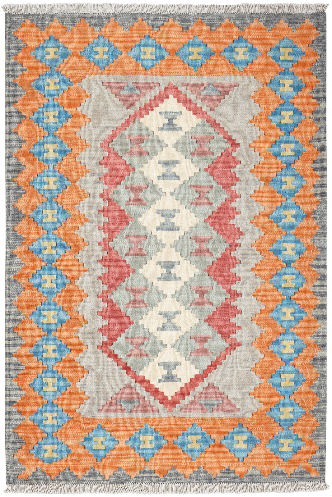Kelim Gashgai — Handmade, 102x150 cm, Multicolor, 100% Virgin Wool | Main view