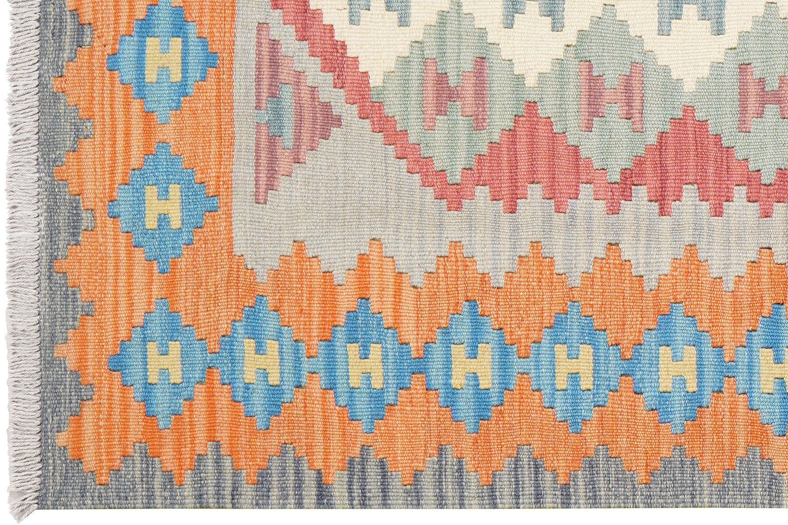 Kelim Gashgai — Handmade, 102x150 cm, Multicolor, 100% Virgin Wool | View 3