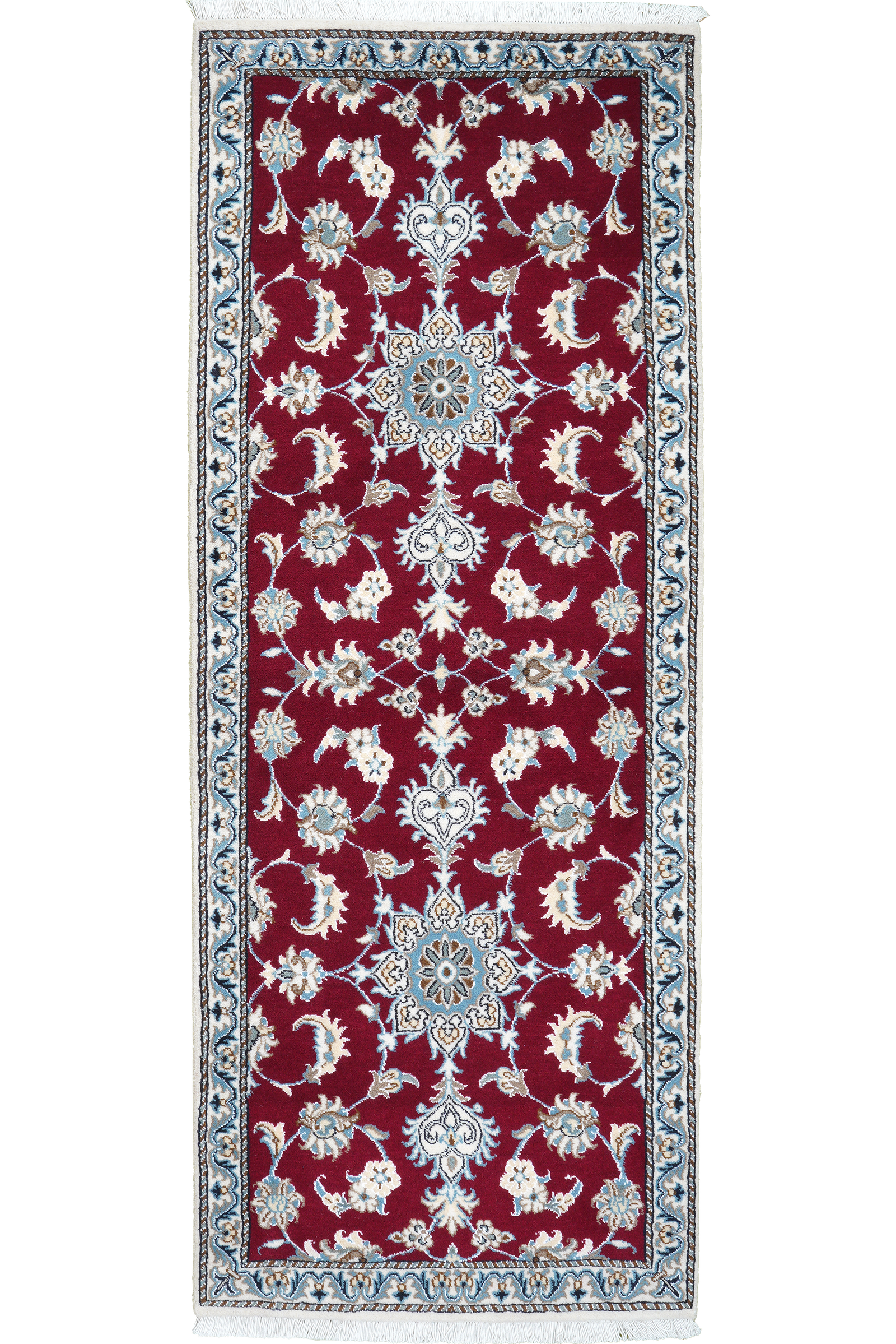 Nain 12La — Handgefertigt, 195x76 cm, Beige, 100% Virgin Wool | Main view