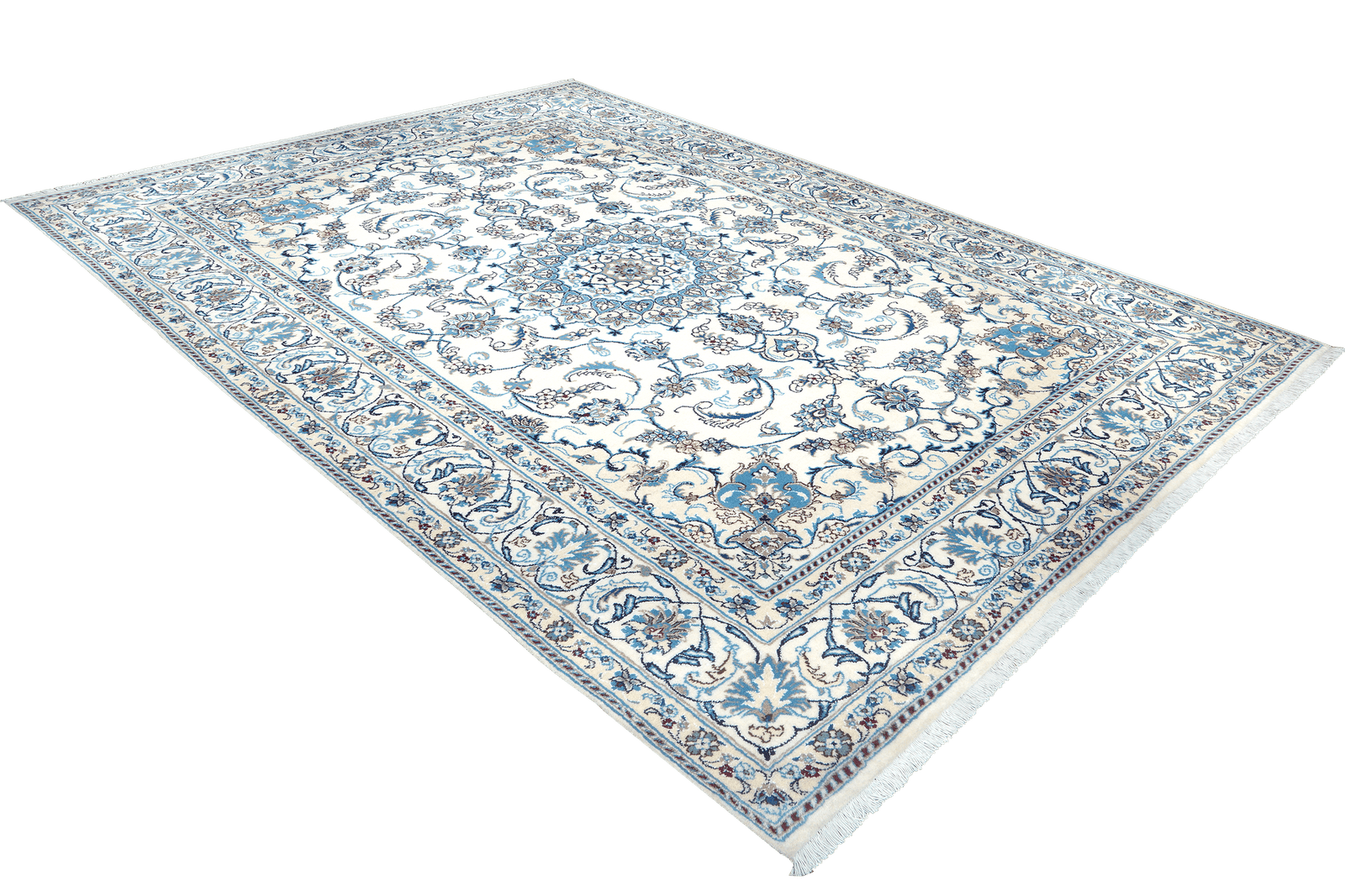 Nain 12La — Hand-knotted, 197x299 cm, Beige, 100% Virgin Wool | View 4