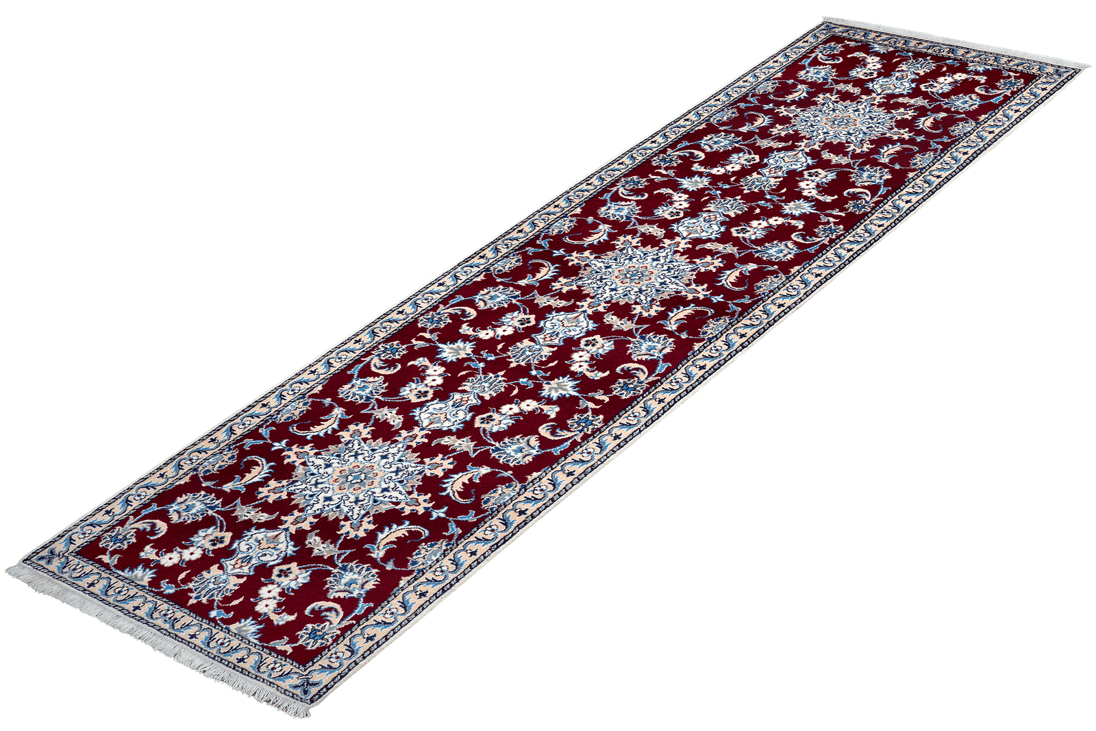 Nain 12La — Hand-knotted, 76x290 cm, Red, 100% Virgin Wool | View 5