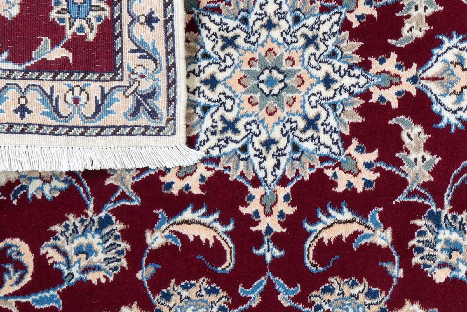 Nain 12La — Hand-knotted, 76x290 cm, Red, 100% Virgin Wool | View 7