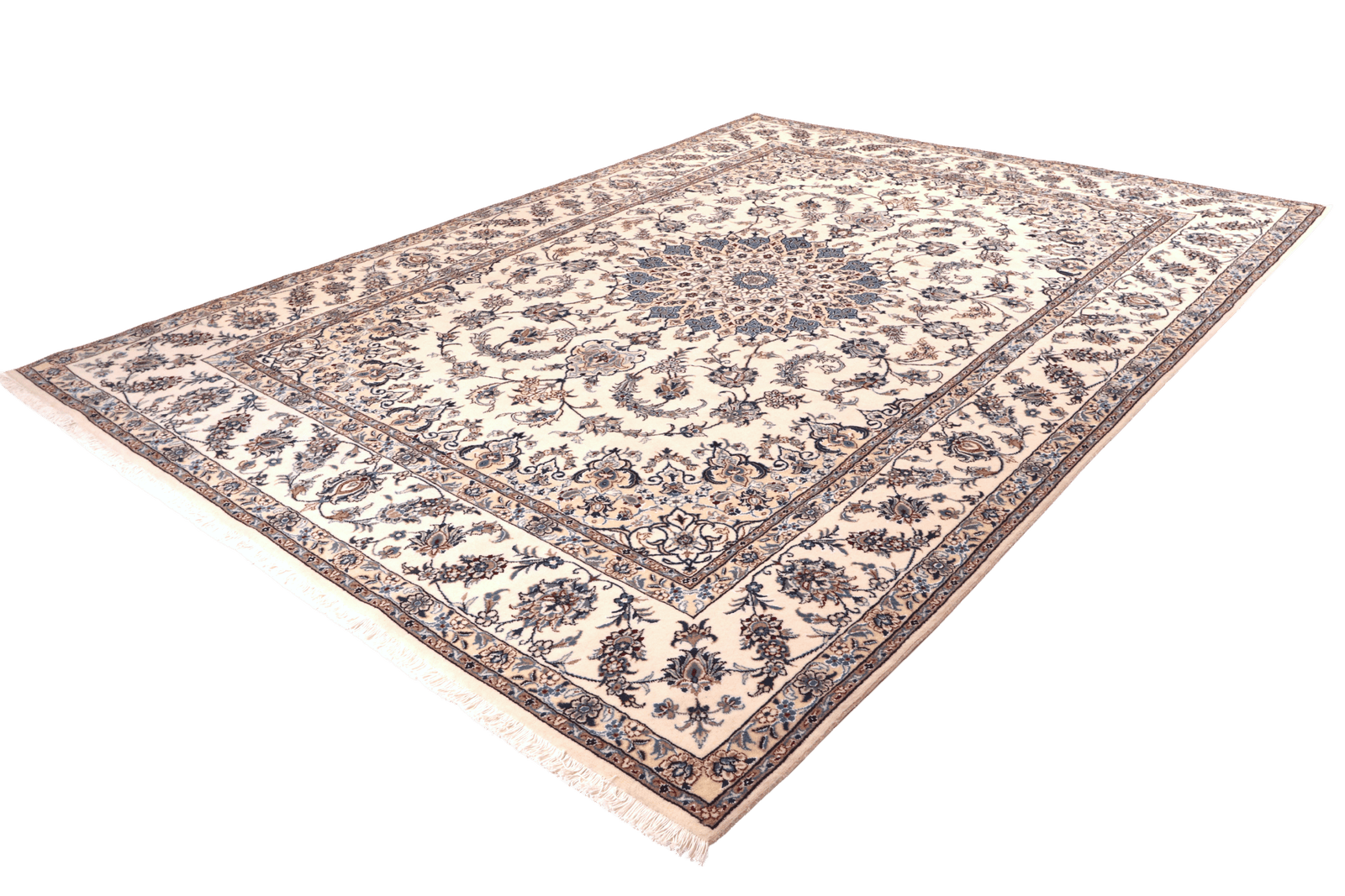 Nain 12La — Hand-knotted, 245x345 cm, Beige, 100% Virgin Wool | View 6