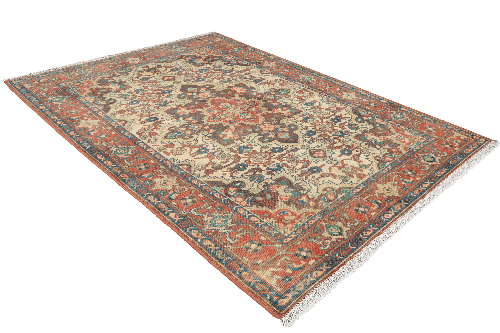 Heritage — Hand-knotted, 98x154 cm, Beige, 100% Virgin Wool | View 4