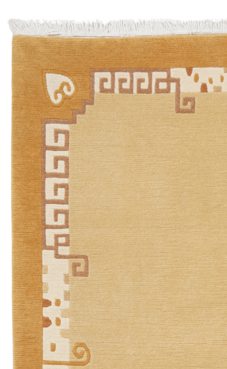 Nepal Rina — Hand-knotted, 170x240 cm, Yellow, 100% Virgin Wool | View 3