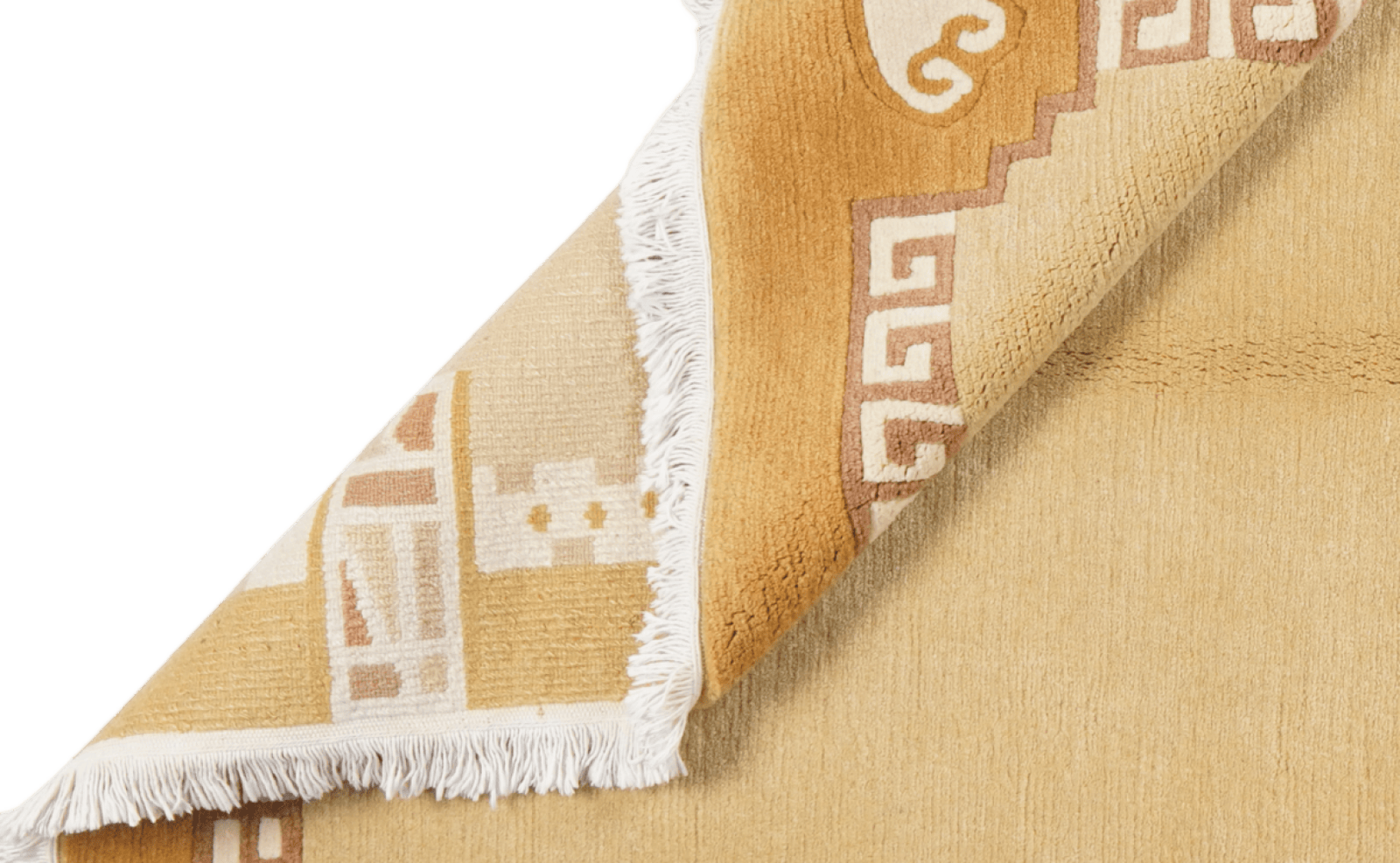 Nepal Rina — Hand-knotted, 170x240 cm, Yellow, 100% Virgin Wool | View 5