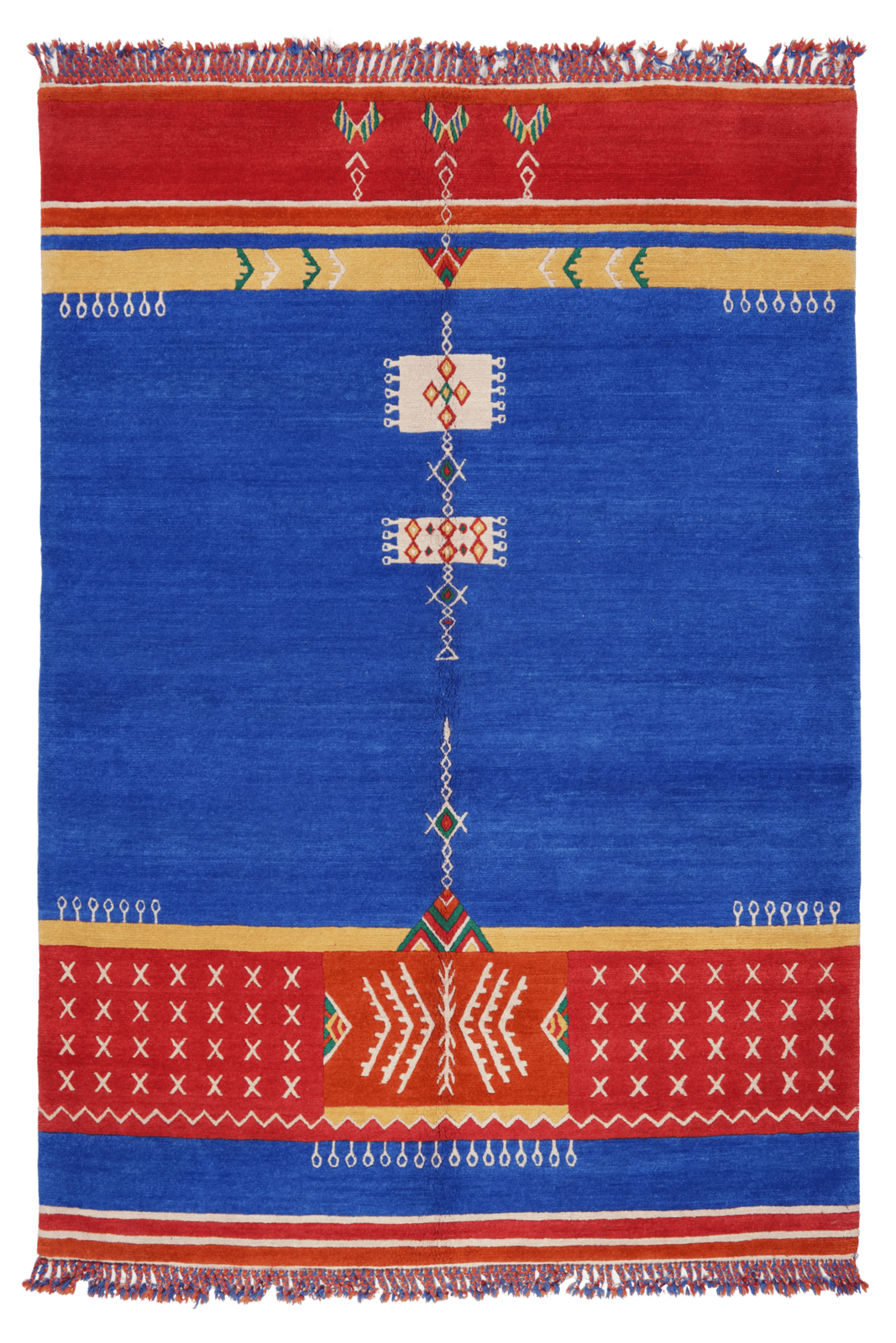 Nepal — Hand-knotted, 170x240 cm, Blue, 100% Virgin Wool | Main view