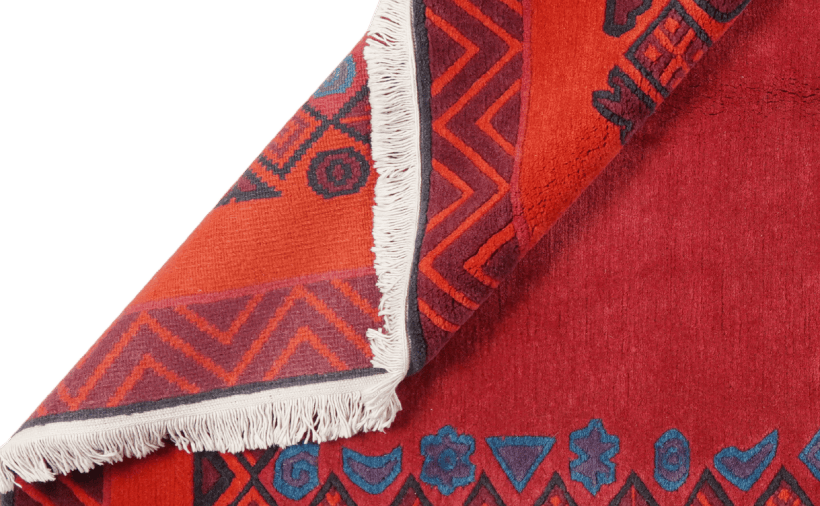 Nepal Anita — Hand-knotted, 172x243 cm, Red, 100% Virgin Wool | View 5