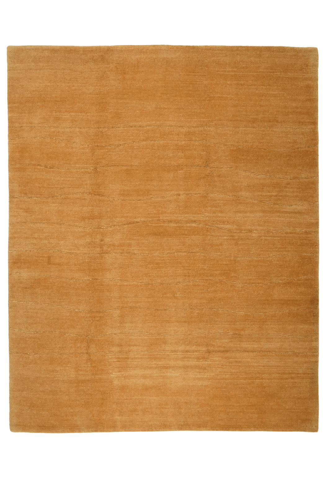 Nepal Rekha — Hand-knotted, 199x246 cm, Yellow, 100% Virgin Wool | Main view