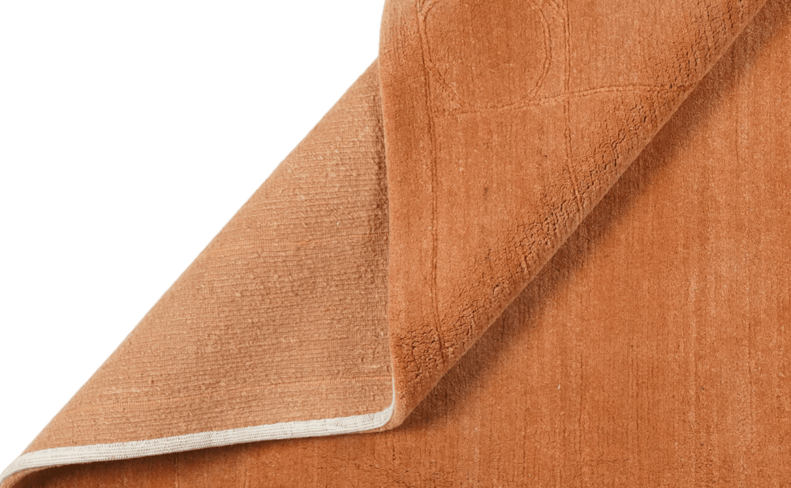 Nepal Suman — Hand-knotted, 200x250 cm, Orange, 100% Virgin Wool | View 5