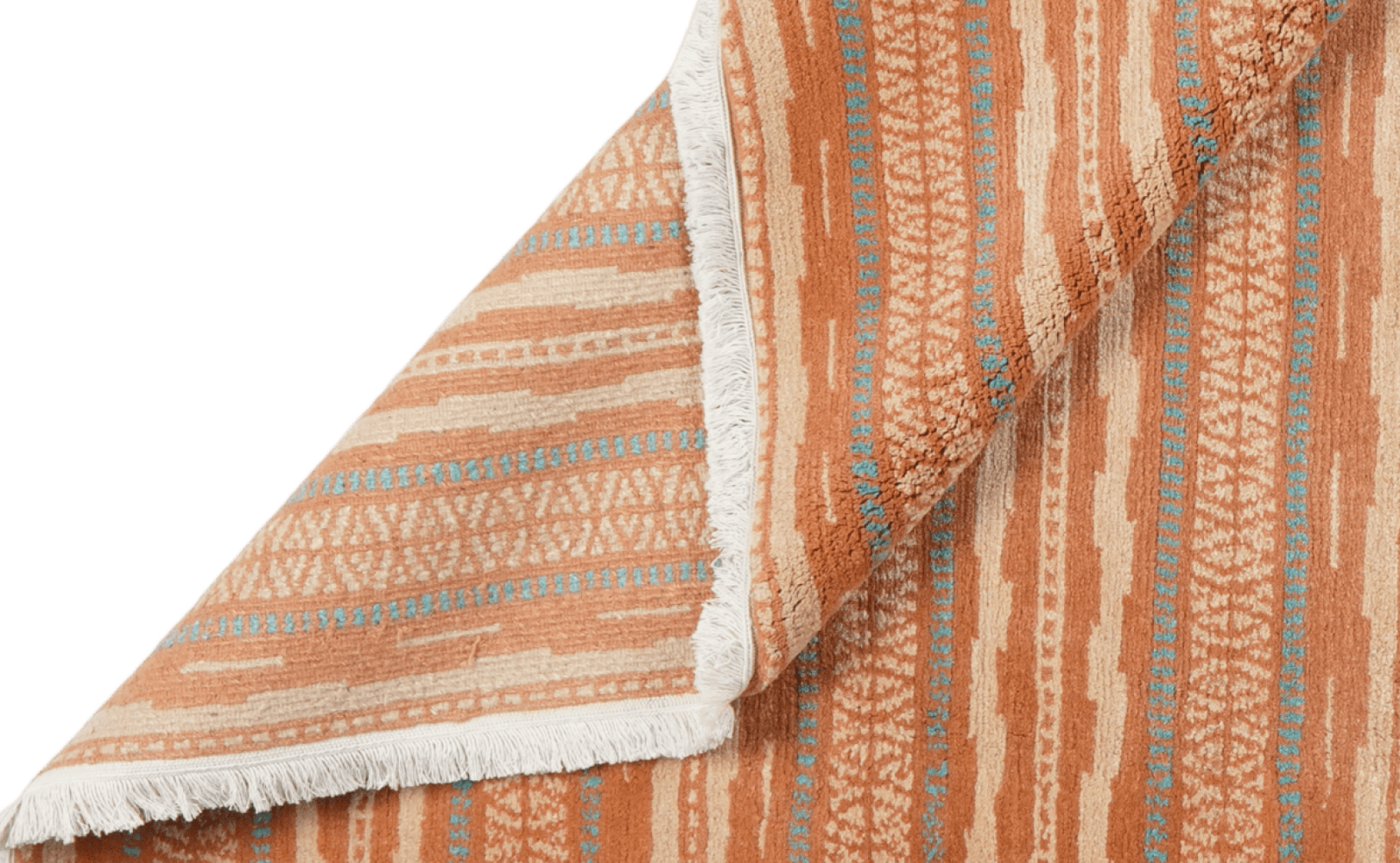 Nepal Sushma — Hand-knotted, 202x253 cm, Orange, 100% Virgin Wool | View 5
