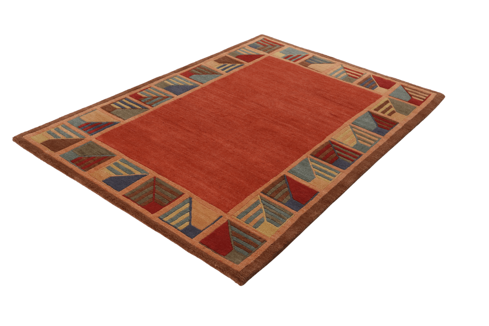 Nepal Rupali — Hand-knotted, 122x182 cm, Red, 100% Virgin Wool | View 6