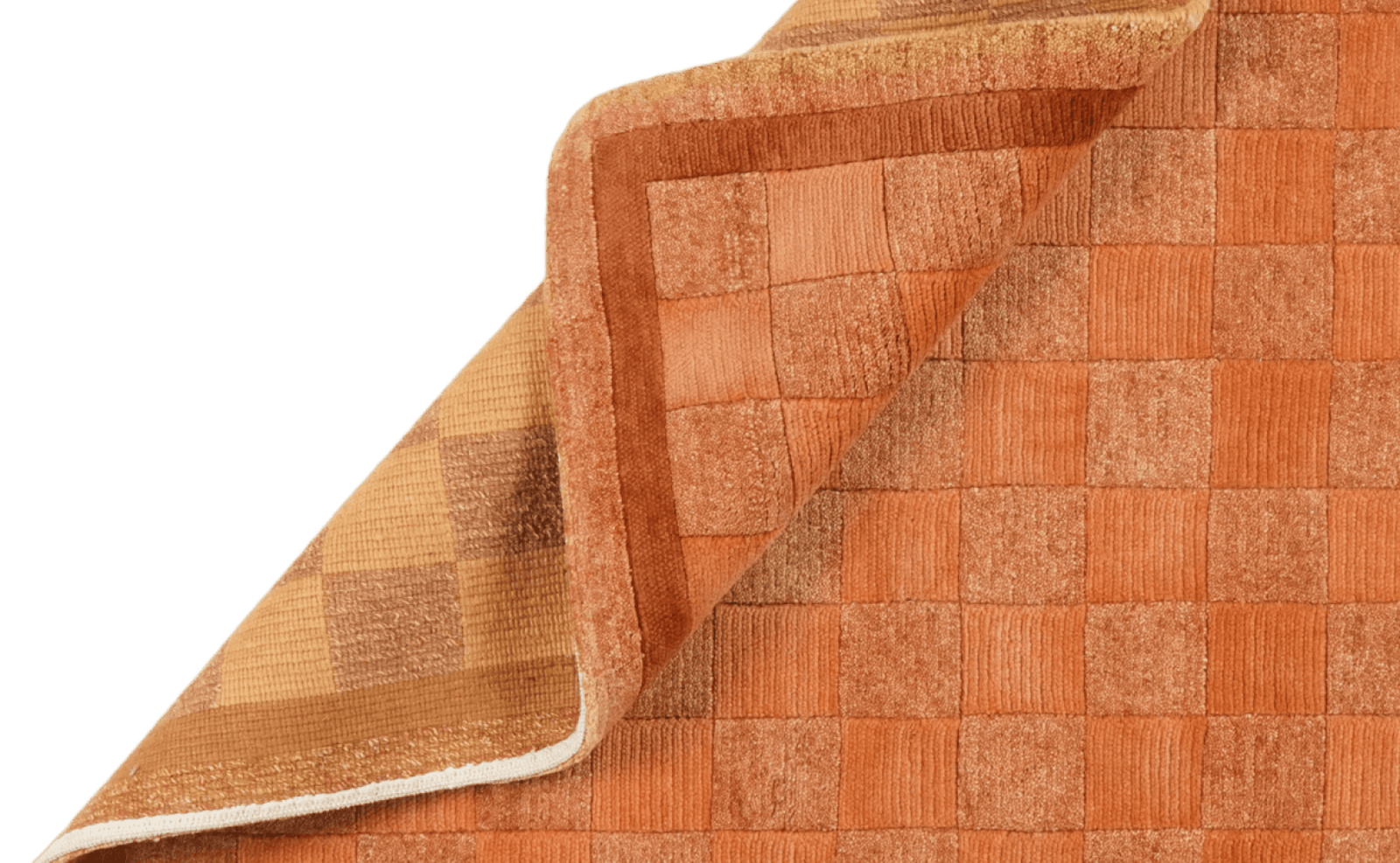 Nepal Babita — Hand-knotted, 123x178 cm, Orange, 100% Virgin Wool | View 5