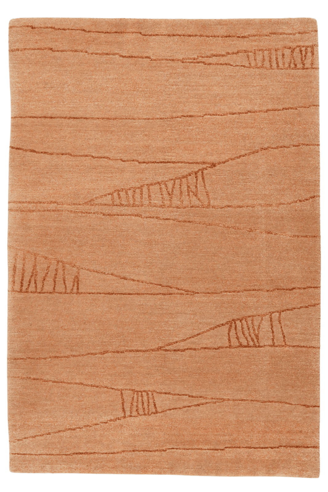 Nepal Deepa — Hand-knotted, 122x187 cm, Beige, 100% Virgin Wool | Main view