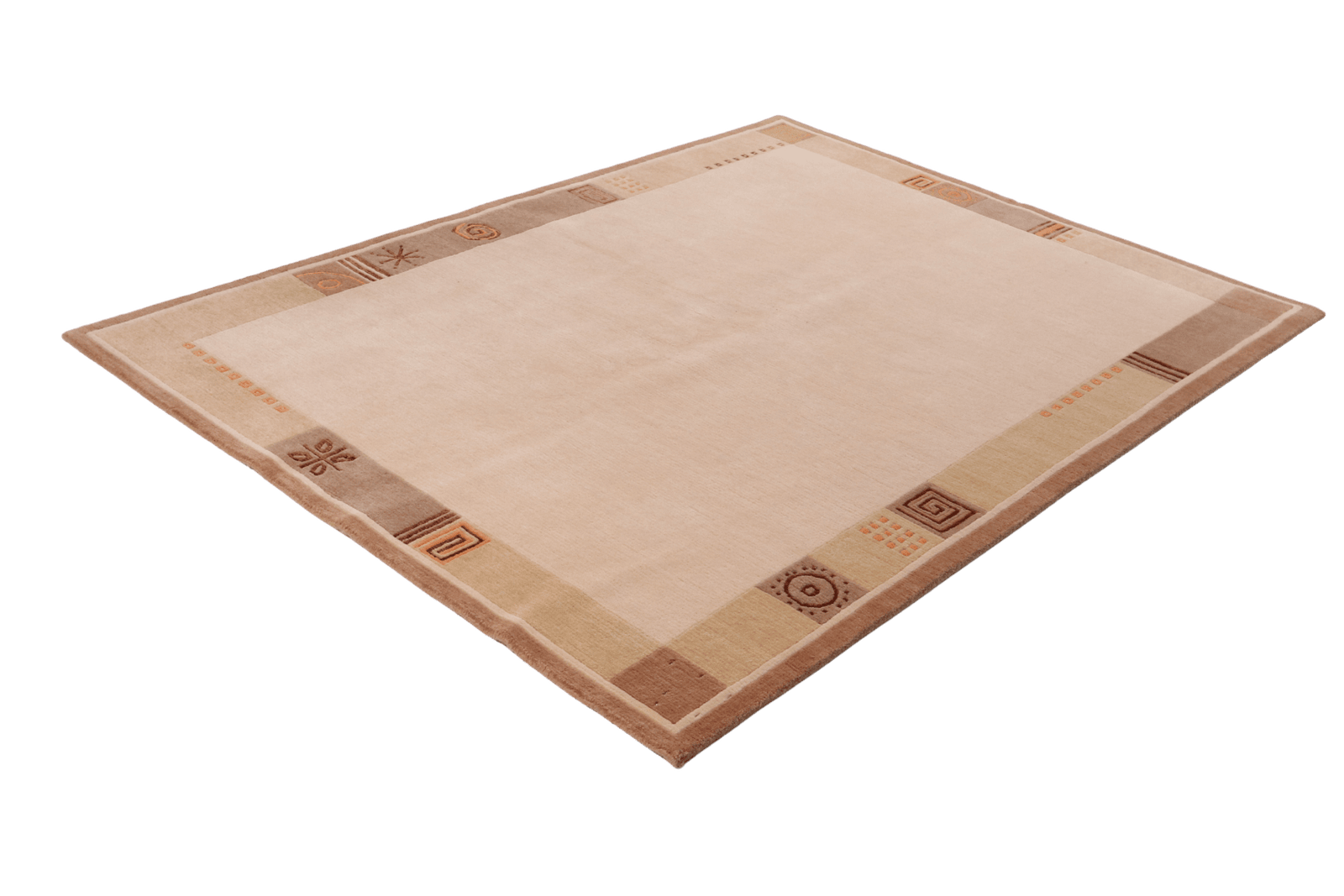 Nepal Roshni — Hand-knotted, 143x199 cm, Beige, 100% Virgin Wool | View 6