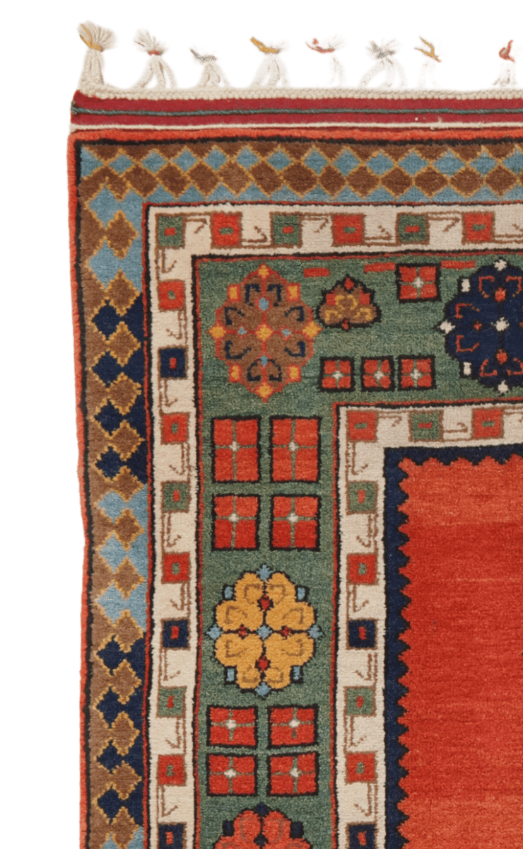 Nepal — Hand-knotted, 130x205 cm, Red, 100% Virgin Wool | View 3
