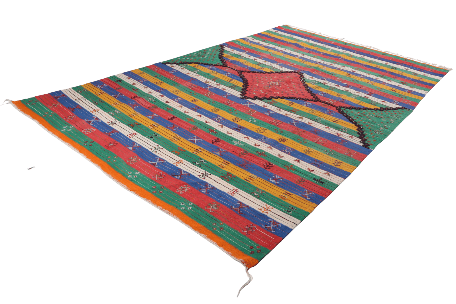 Kelim — Handmade, 195x318 cm, Multicolor, 100% Virgin Wool | View 6