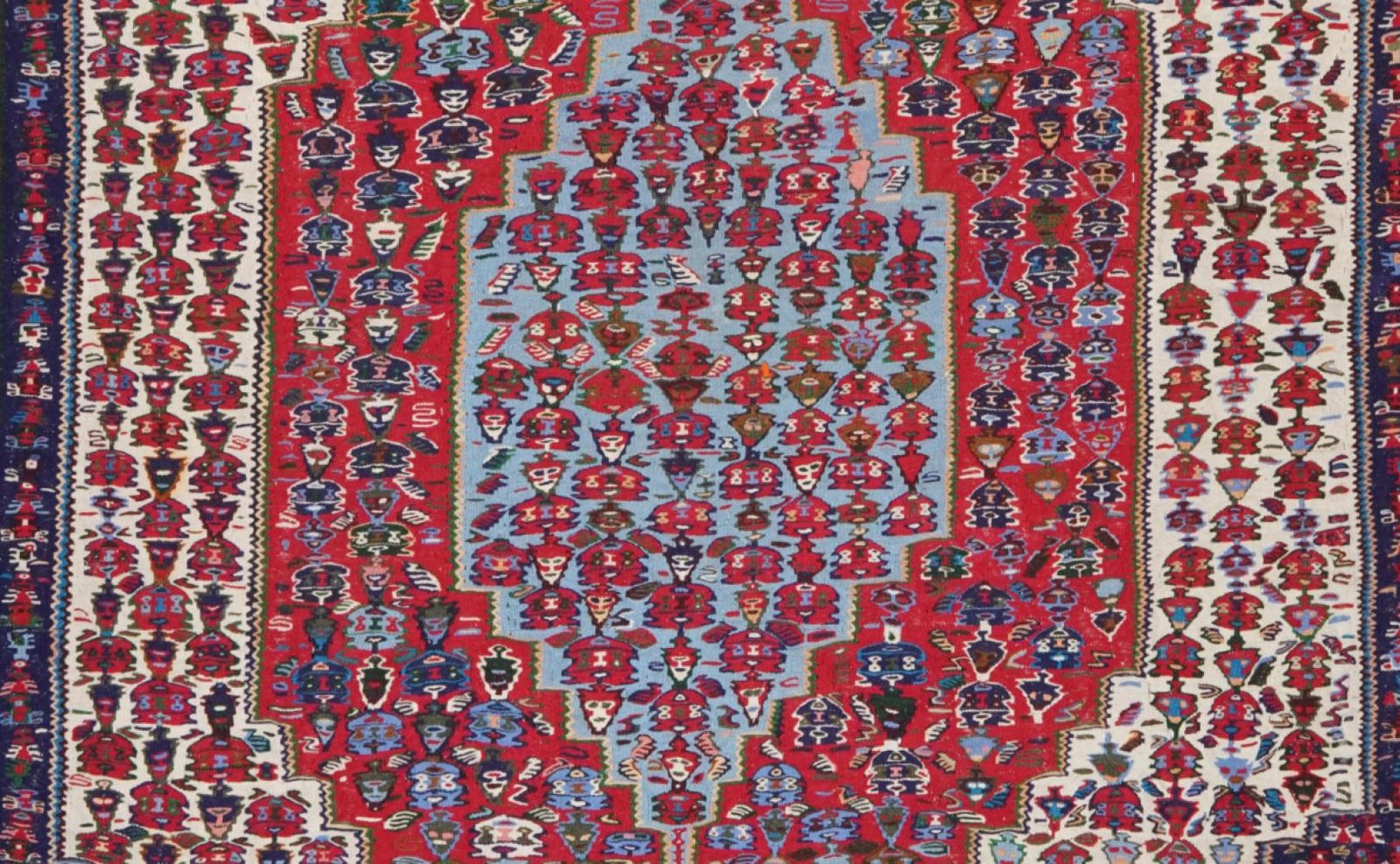 Kelim — Handmade, 203x298 cm, Beige, 100% Virgin Wool | View 4