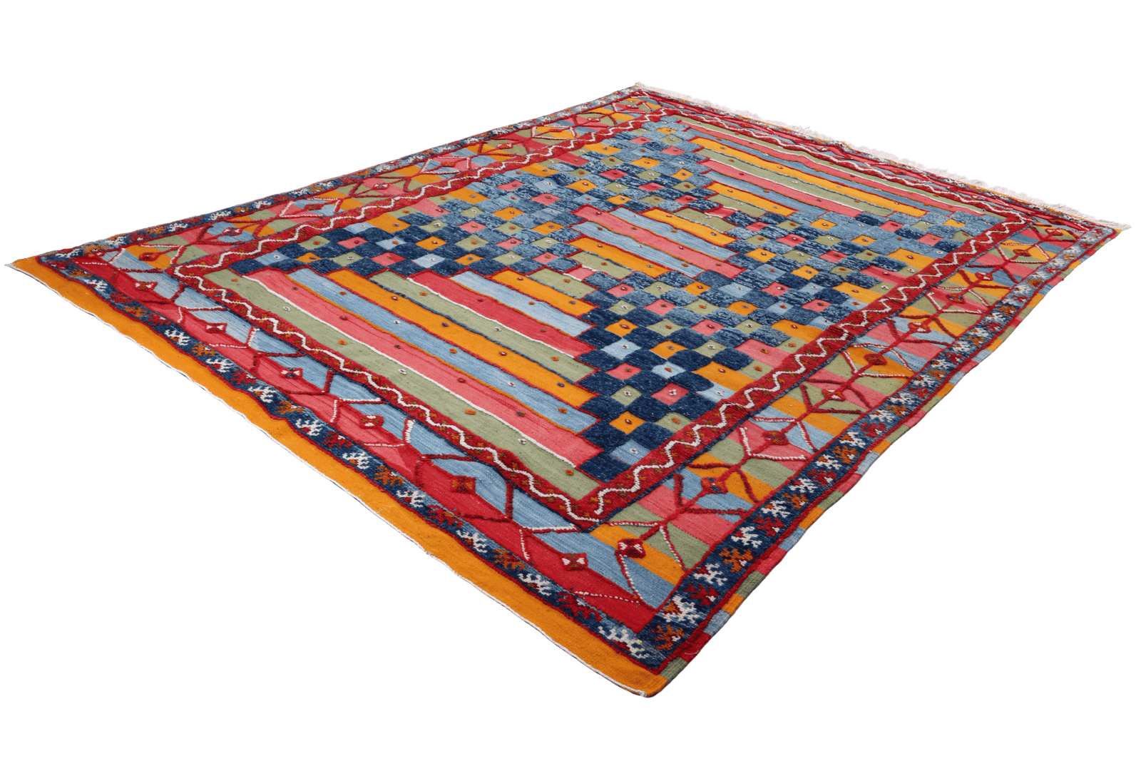 Marokko — Hand-knotted, 195x267 cm, Multicolor, 100% Virgin Wool | View 6