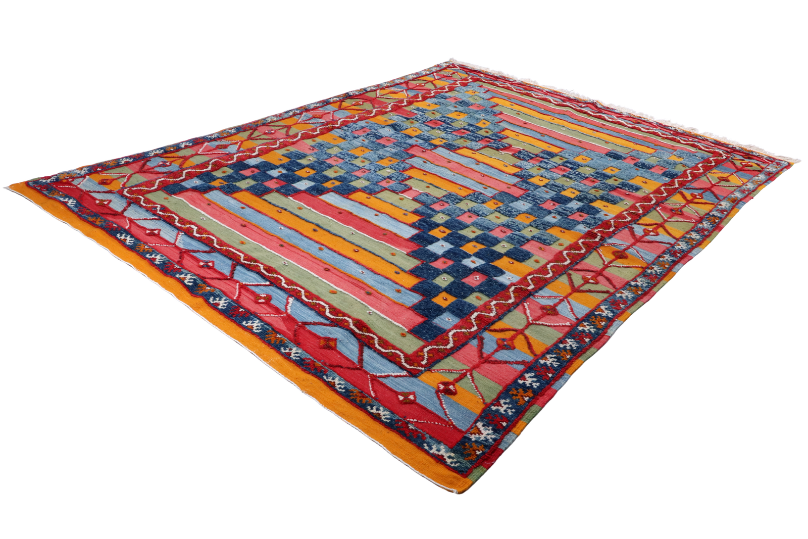 Marokko Assia — Handgefertigt, 267x195 cm, Bunt, 100% Virgin Wool | View 7