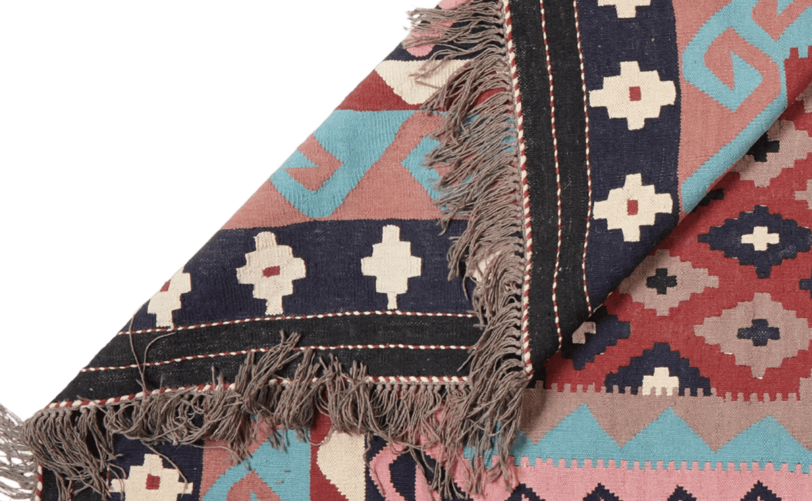 Kelim — Handmade, 197x298 cm, Red, 100% Virgin Wool | View 5