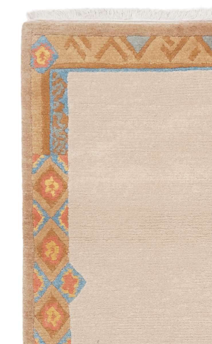 Nepal Sunita — Hand-knotted, 122x188 cm, Beige, 100% Virgin Wool | View 3