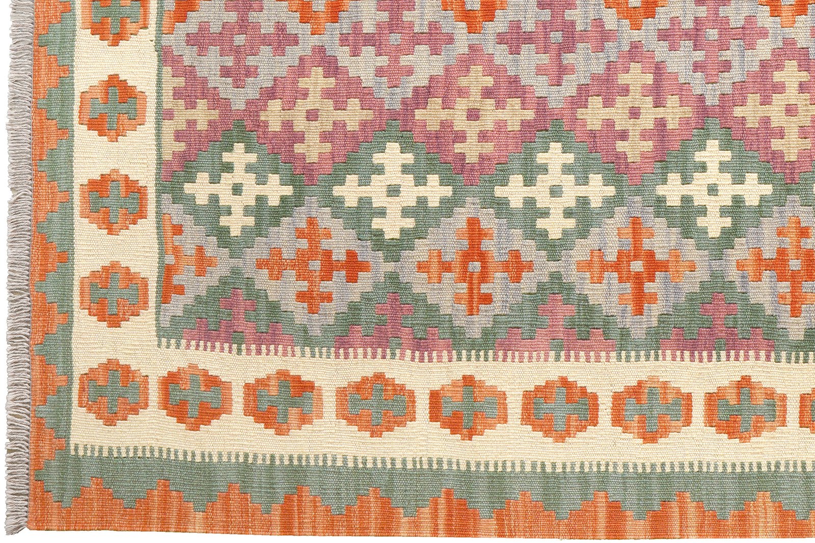 Kelim Gashgai — Handmade, 154x198 cm, Multicolor, 100% Virgin Wool | View 3