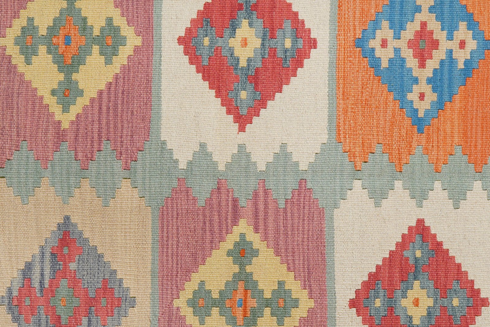 Kelim Gashgai — Handmade, 170x227 cm, Multicolor, 100% Virgin Wool | View 5
