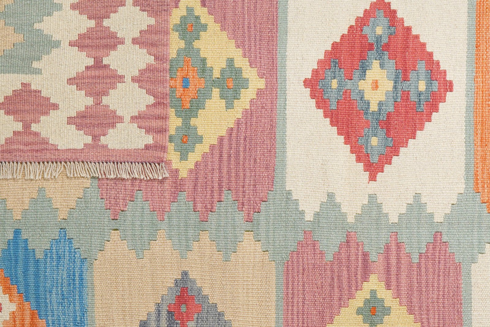 Kelim Gashgai — Handmade, 170x227 cm, Multicolor, 100% Virgin Wool | View 6