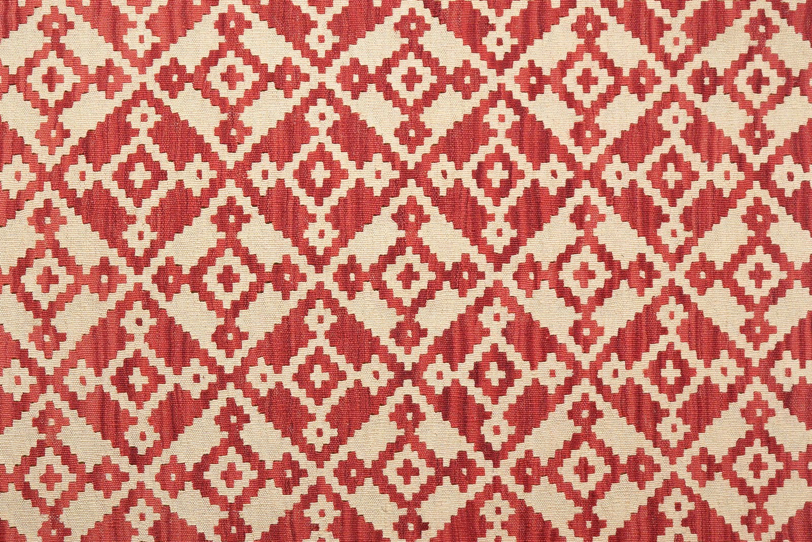 Kelim Gashgai — Handmade, 173x252 cm, Red, 100% Virgin Wool | View 5