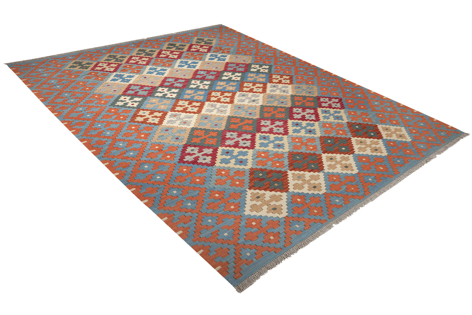 Kelim Gashgai — Handmade, 180x246 cm, Multicolor, 100% Virgin Wool | View 4