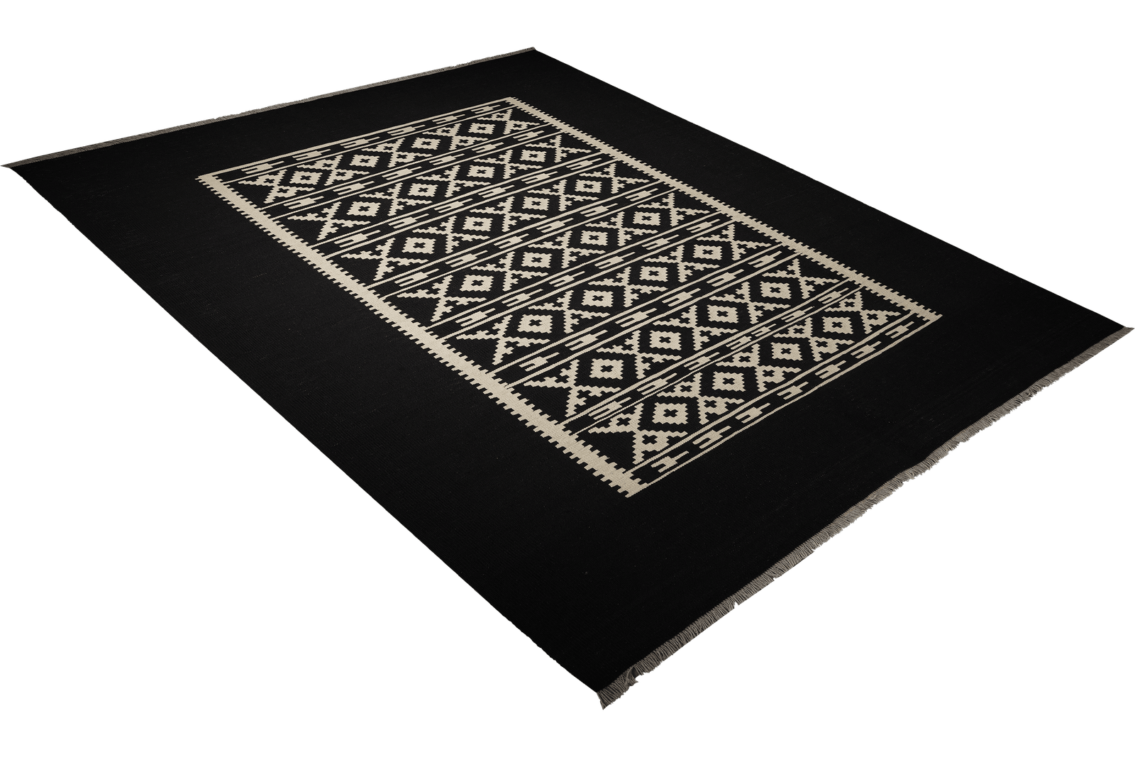 Kelim Gashgai — Handmade, 206x295 cm, Beige, 100% Virgin Wool | View 4