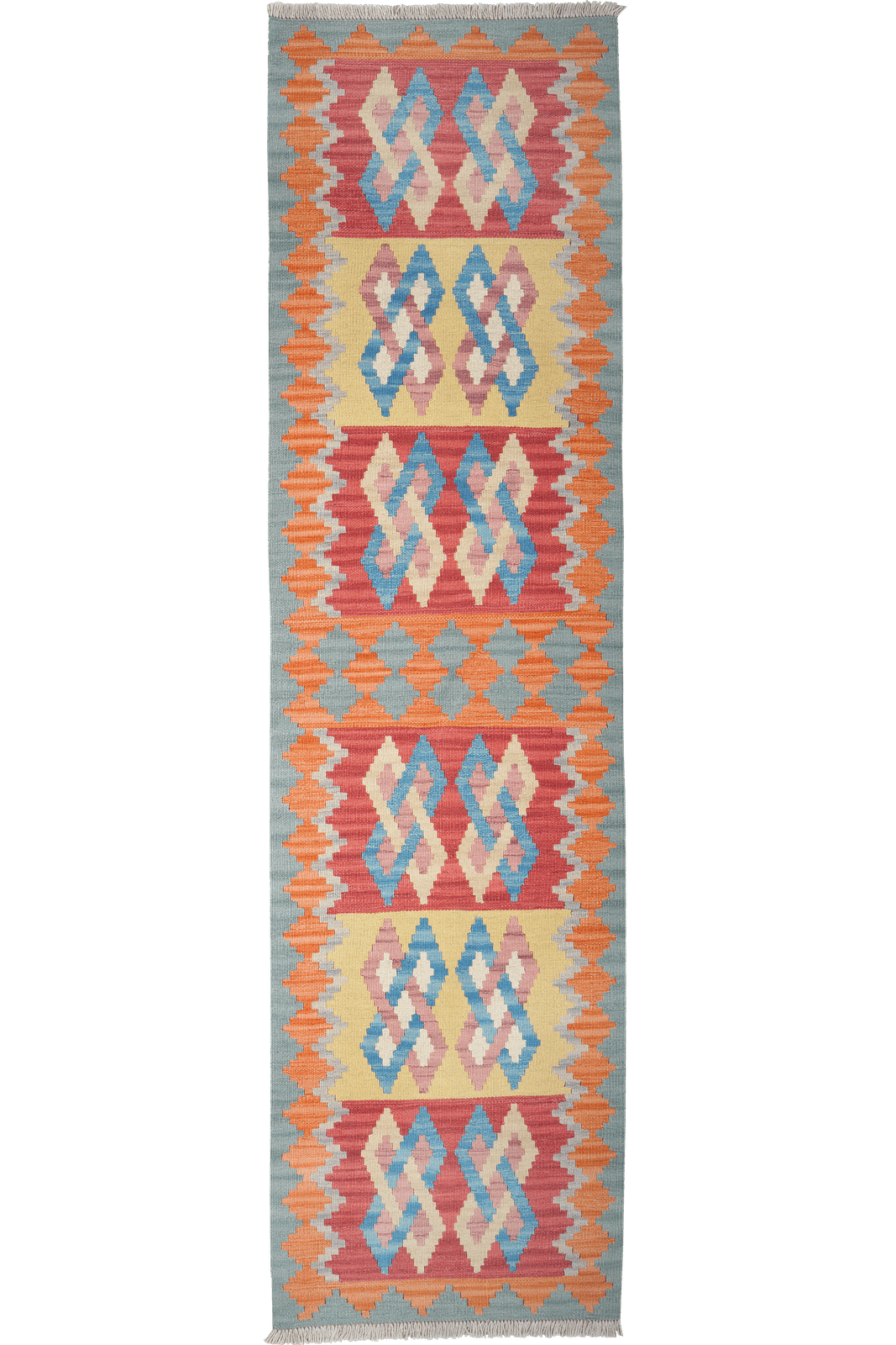 Kelim Gashgai — Handmade, 66x246 cm, Multicolor, 100% Virgin Wool | Main view
