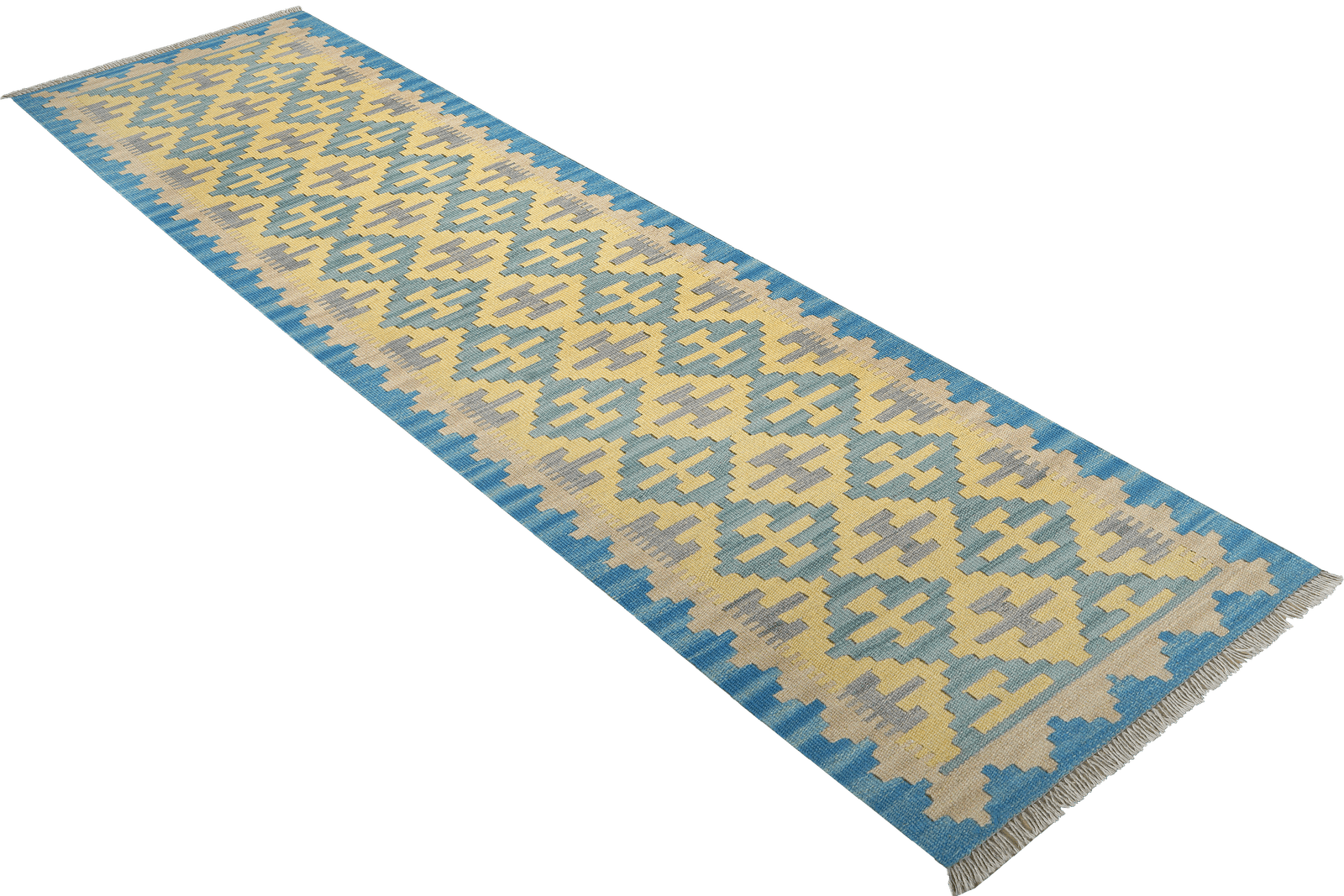 Kelim Gashgai — Handmade, 62x247 cm, Beige, 100% Virgin Wool | View 4