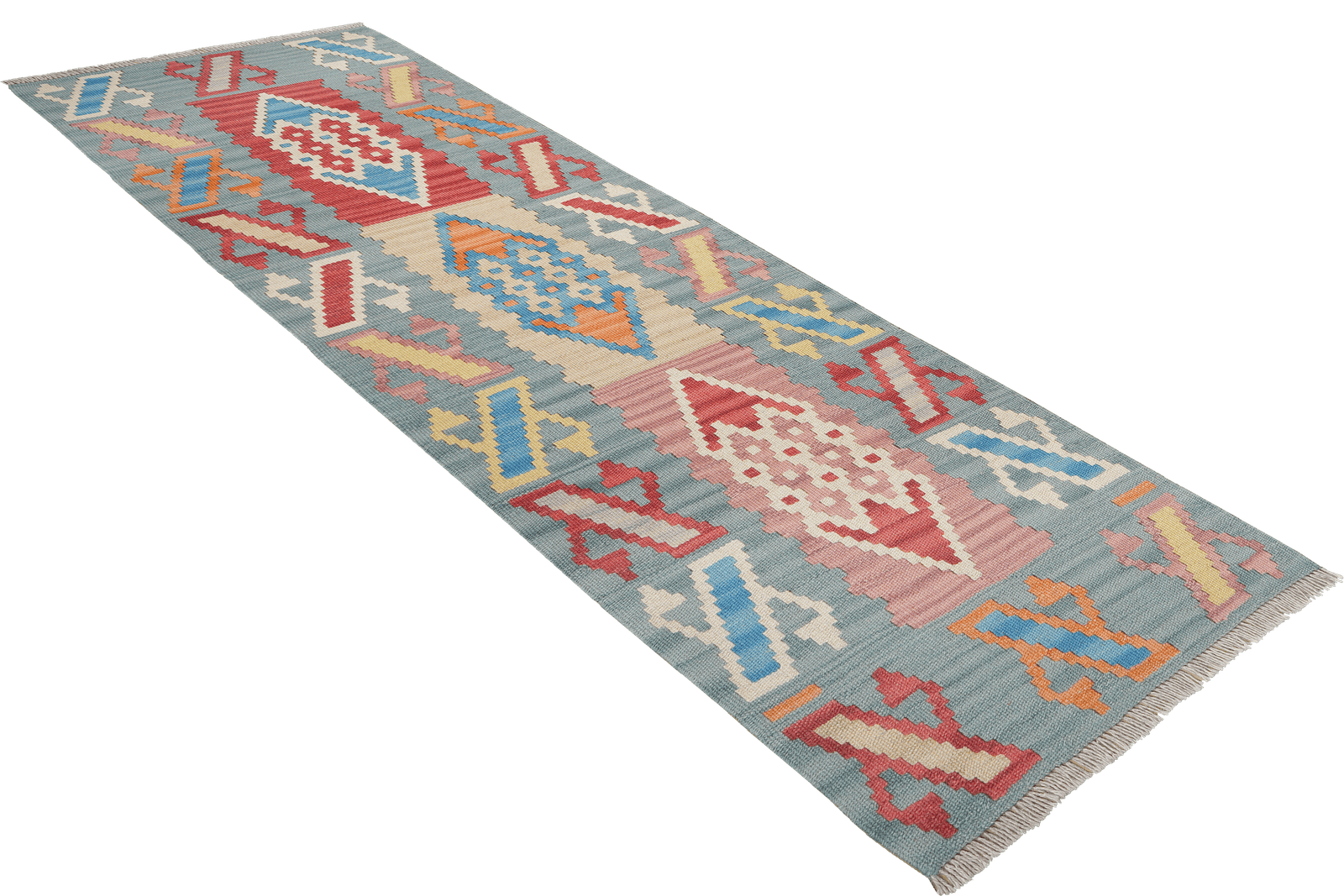 Kelim Gashgai — Handmade, 62x196 cm, Multicolor, 100% Virgin Wool | View 4