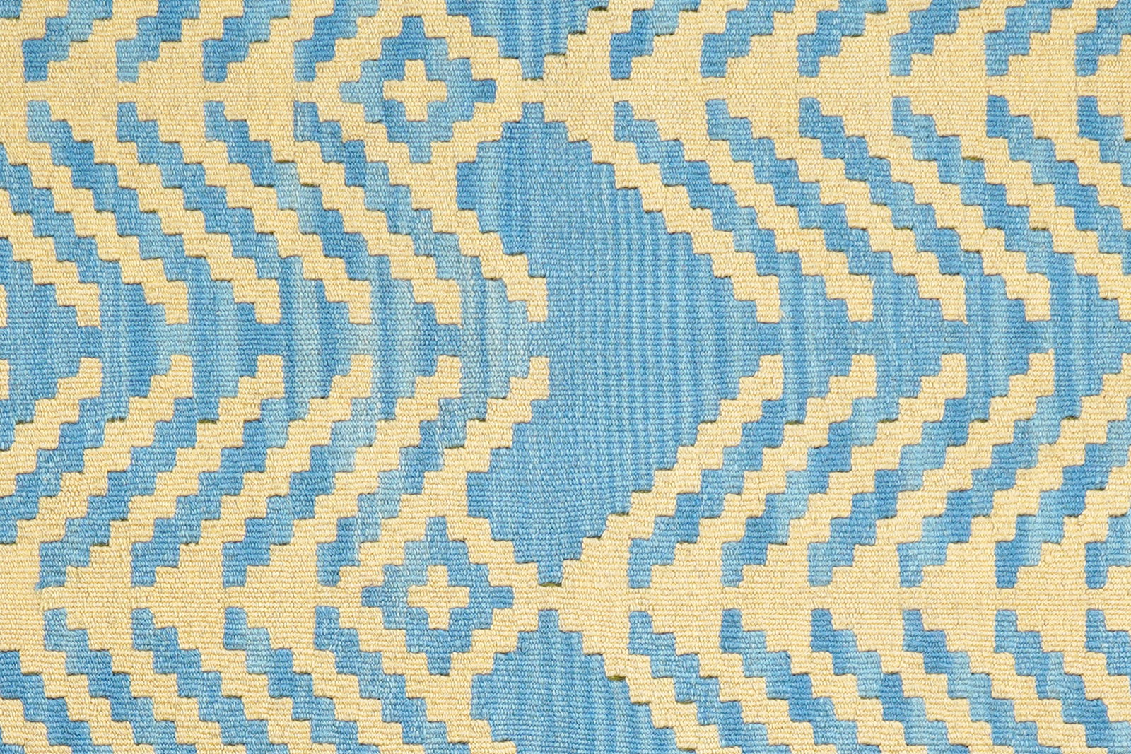 Kelim Gashgai — Handgefertigt, 206x63 cm, Blau, 100% Virgin Wool | View 6
