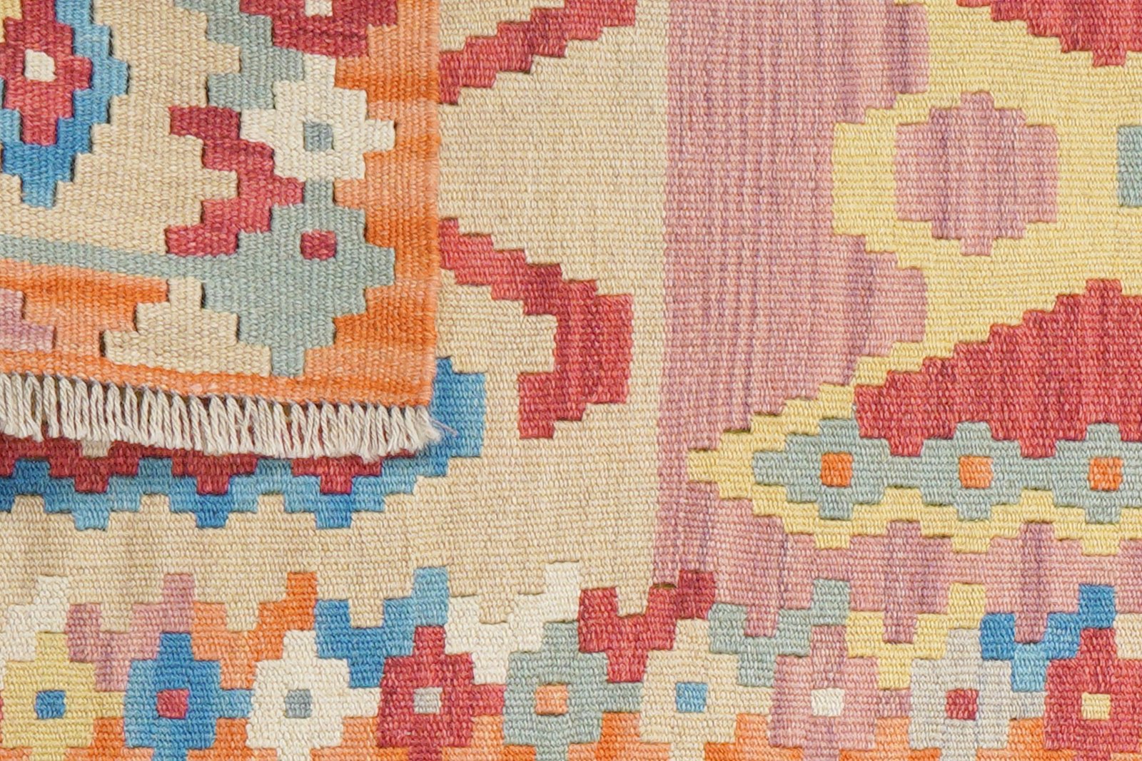 Kelim Gashgai — Handmade, 60x197 cm, Multicolor, 100% Virgin Wool | View 6