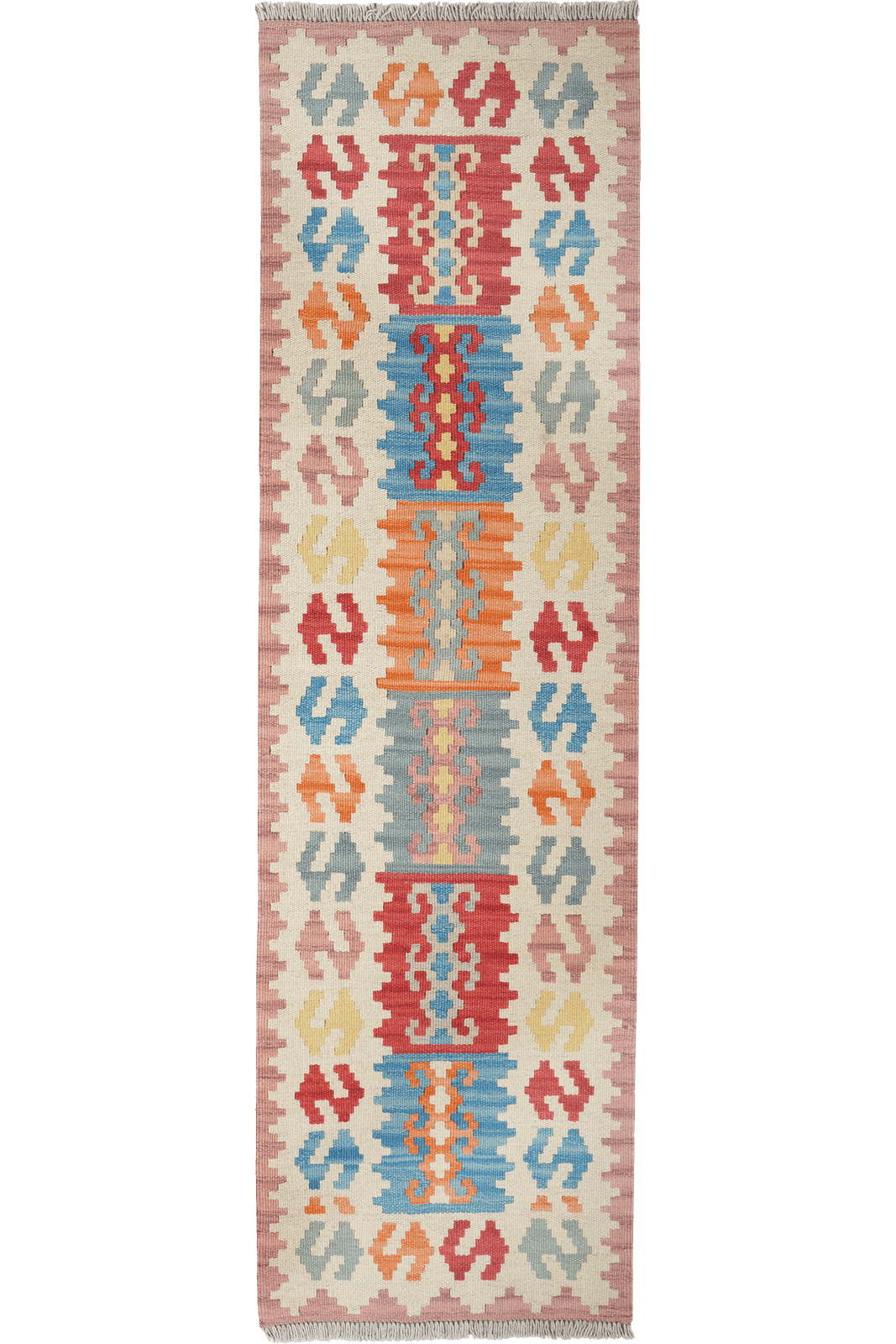 Kelim Gashgai — Handmade, 57x194 cm, Multicolor, 100% Virgin Wool | Main view
