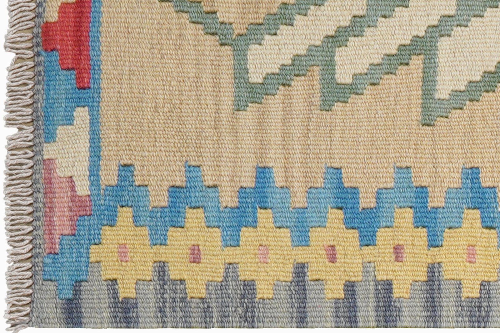 Kelim Gashgai — Handmade, 58x188 cm, Multicolor, 100% Virgin Wool | View 3
