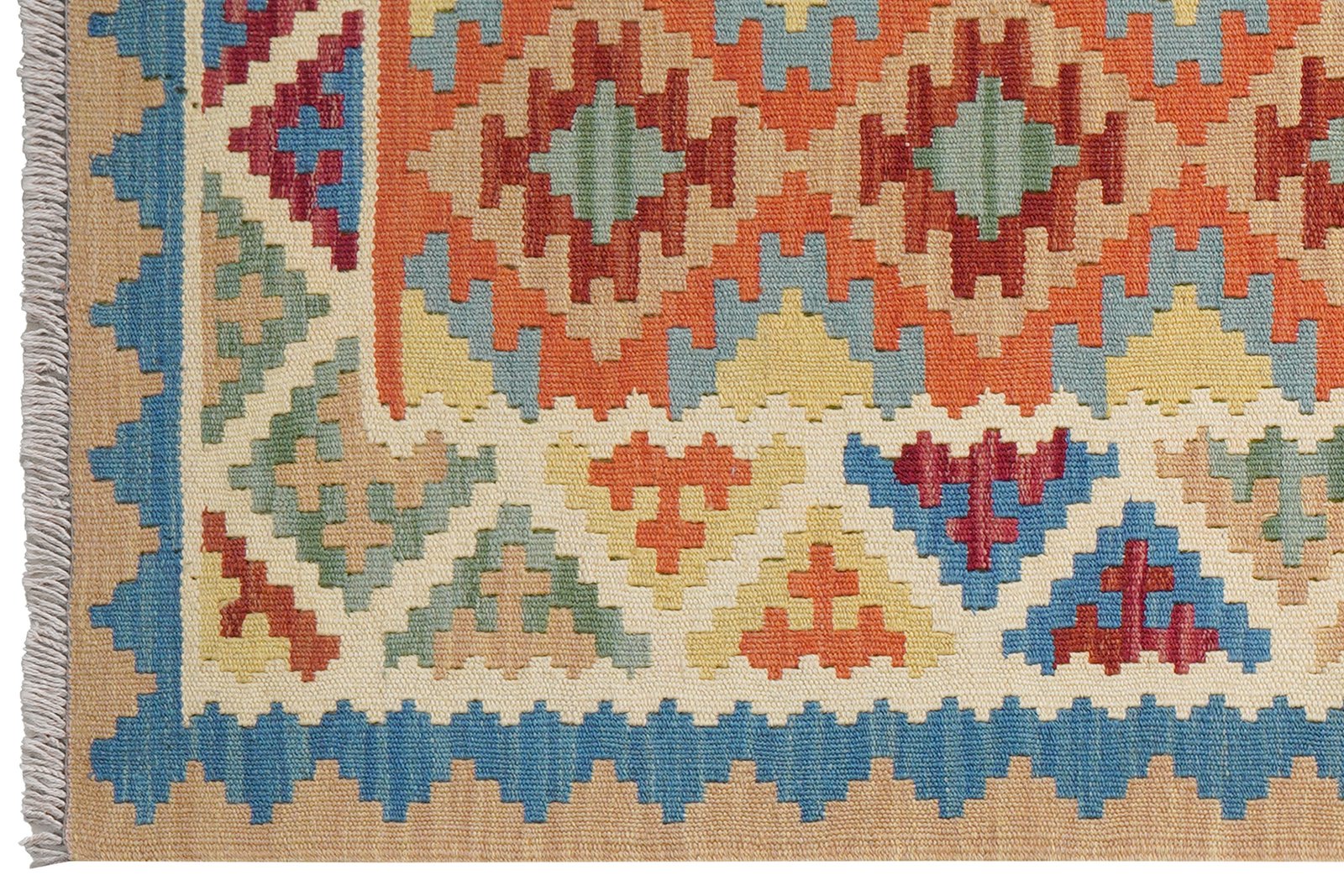 Kelim Gashgai — Handmade, 83x206 cm, Multicolor, 100% Virgin Wool | View 3