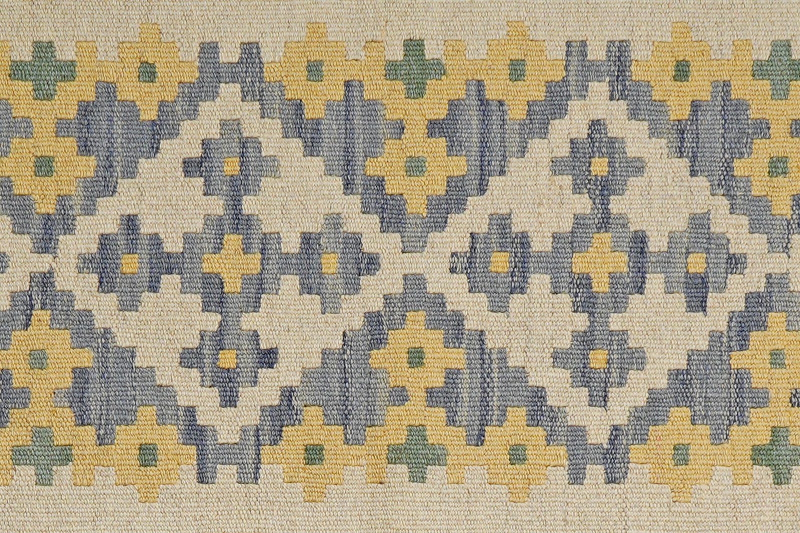 Kelim Gashgai — Handgefertigt, 249x88 cm, Blau, 100% Virgin Wool | View 6