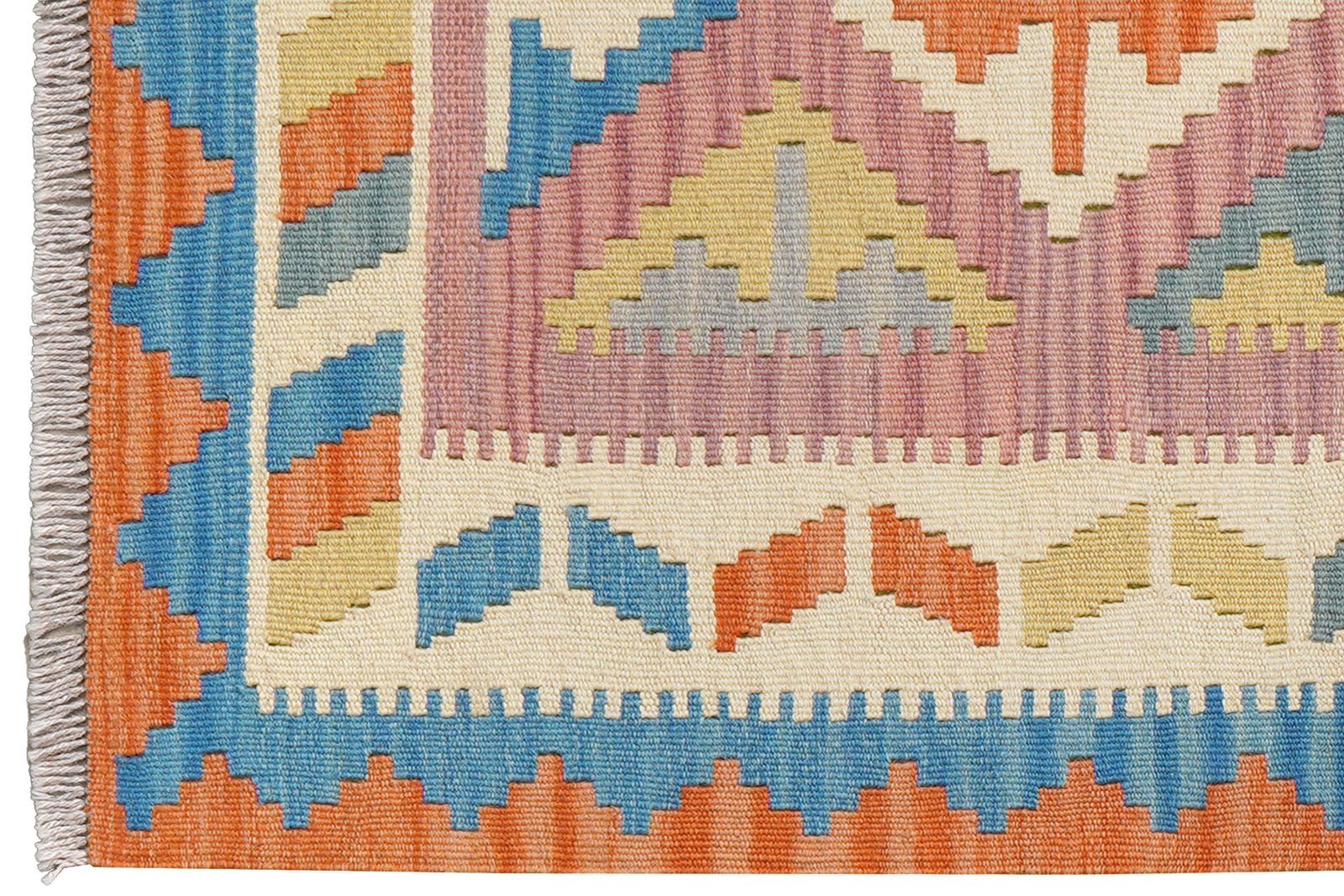 Kelim Gashgai — Handmade, 84x128 cm, Violett, 100% Virgin Wool | View 3