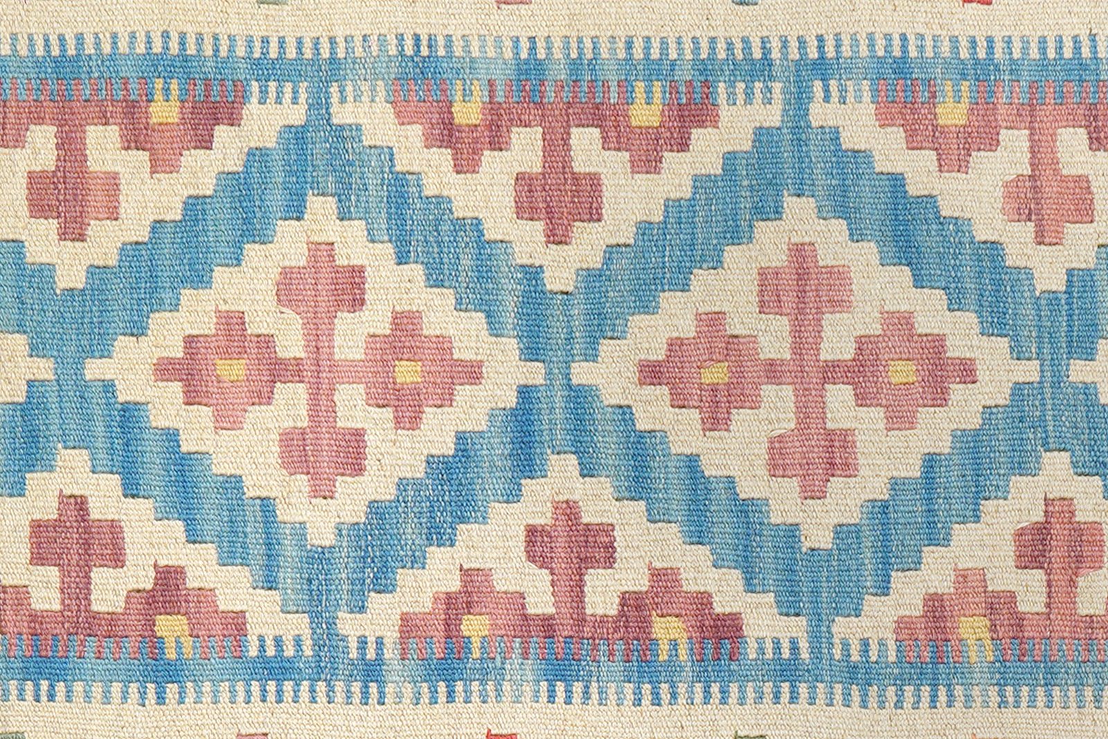 Kelim Gashgai — Handmade, 87x142 cm, Blue, 100% Virgin Wool | View 5