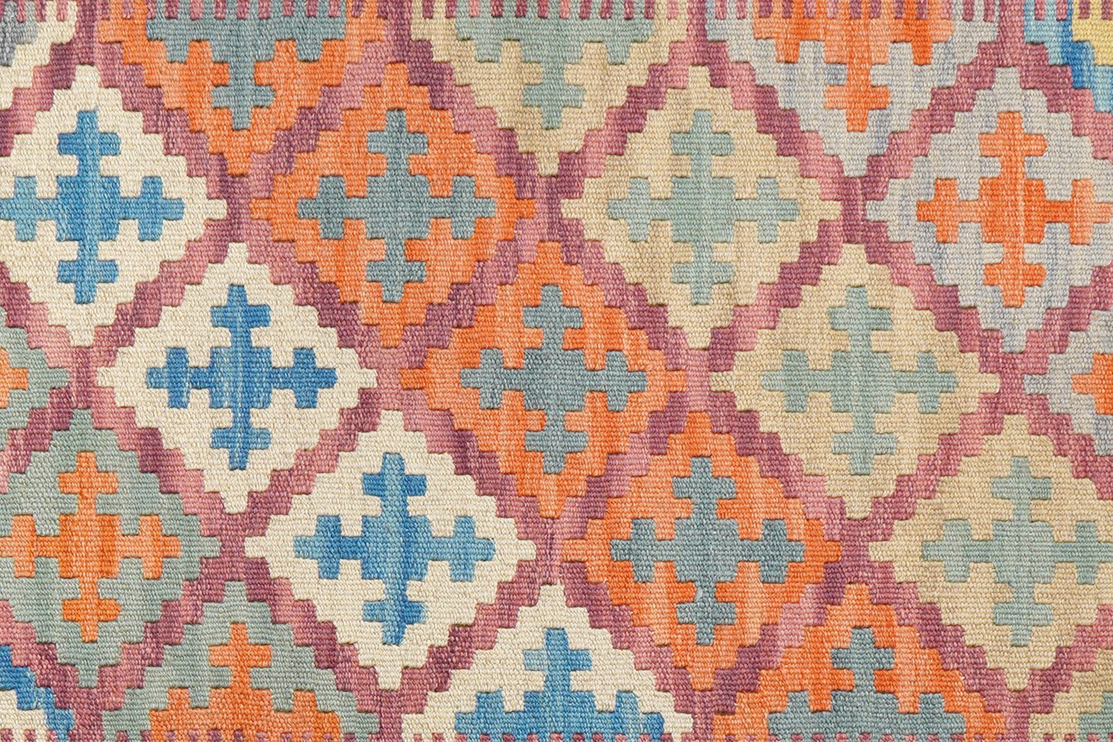 Kelim Gashgai — Handmade, 103x151 cm, Pink, 100% Virgin Wool | View 5