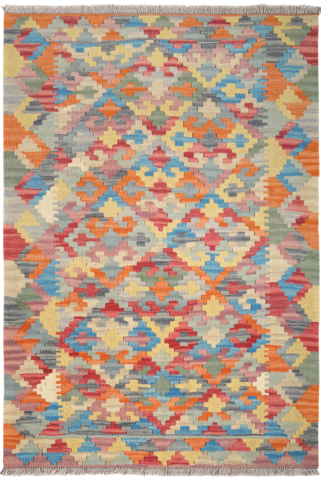 Kelim Gashgai — Handmade, 102x150 cm, Multicolor, 100% Virgin Wool | Main view