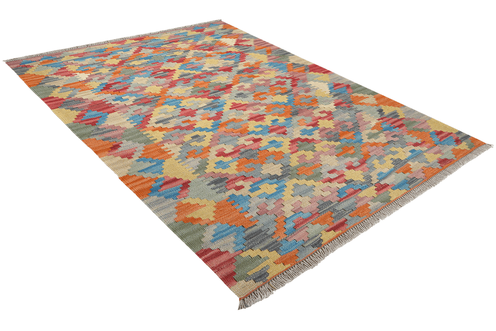 Kelim Gashgai — Handmade, 102x150 cm, Multicolor, 100% Virgin Wool | View 4
