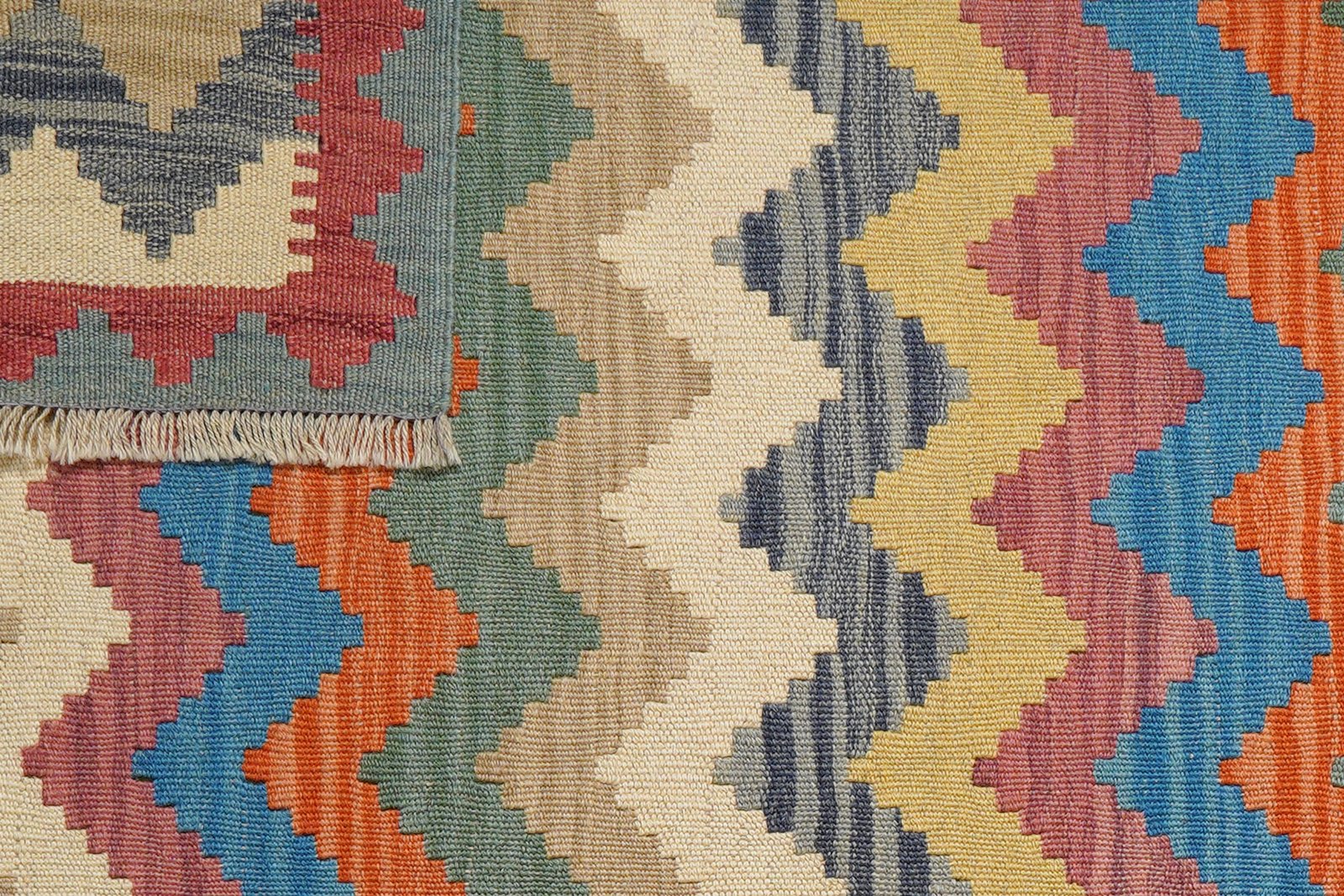 Kelim Gashgai — Handmade, 103x154 cm, Multicolor, 100% Virgin Wool | View 6