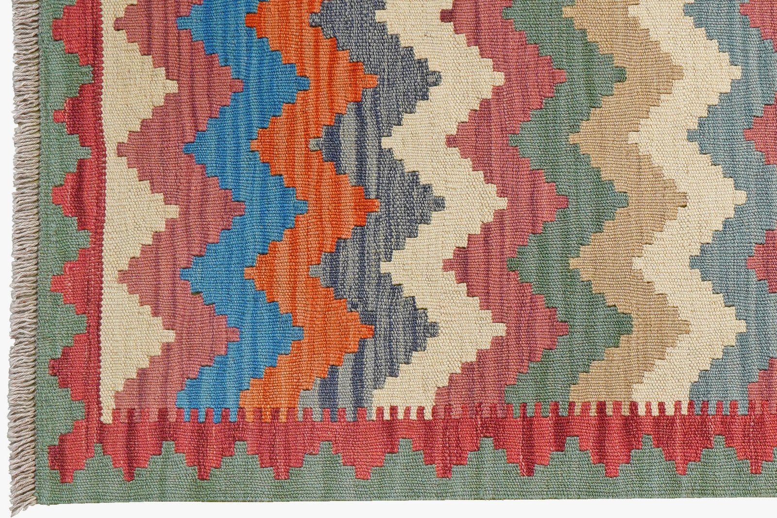 Kelim Gashgai — Handmade, 106x154 cm, Multicolor, 100% Virgin Wool | View 3