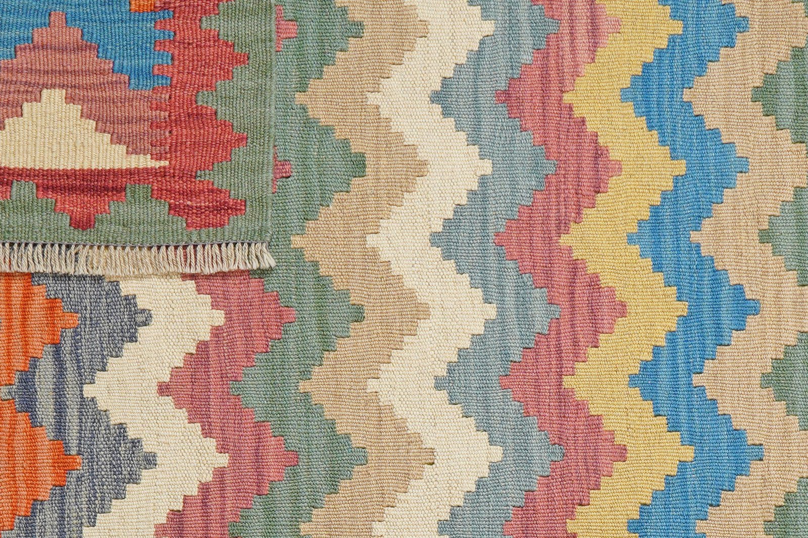 Kelim Gashgai — Handmade, 106x154 cm, Multicolor, 100% Virgin Wool | View 6