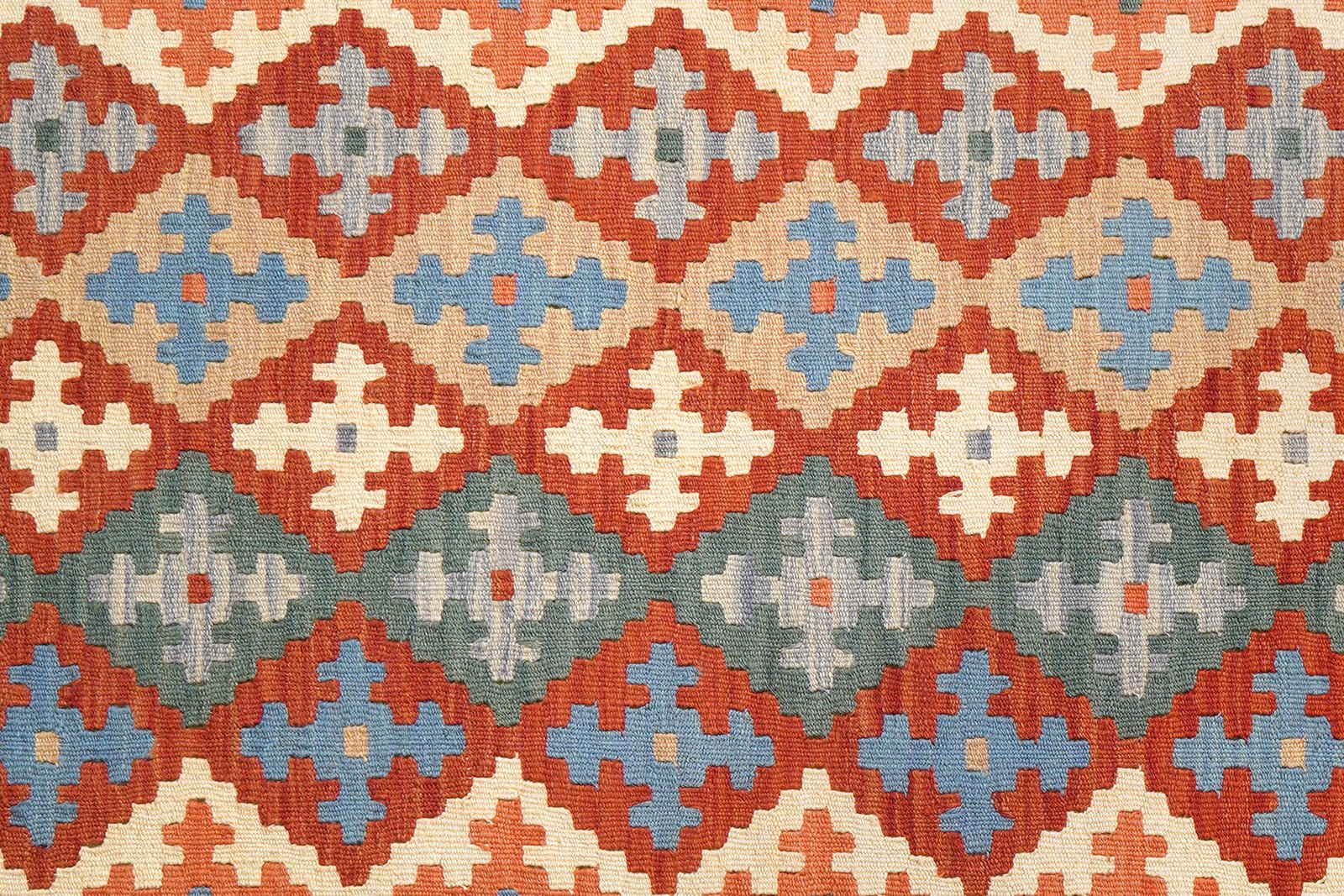 Kelim Gashgai — Handmade, 128x176 cm, Multicolor, 100% Virgin Wool | View 5